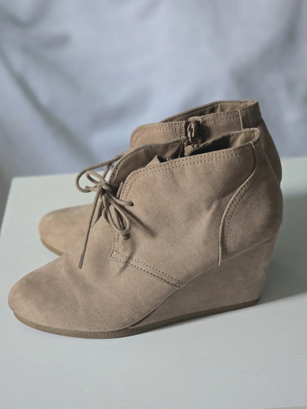 Universal Thread Wedge Ankle Boot in Taupe - Women's 9